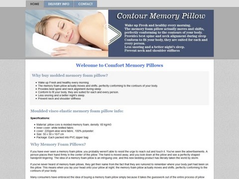 Contour Memory Pillow